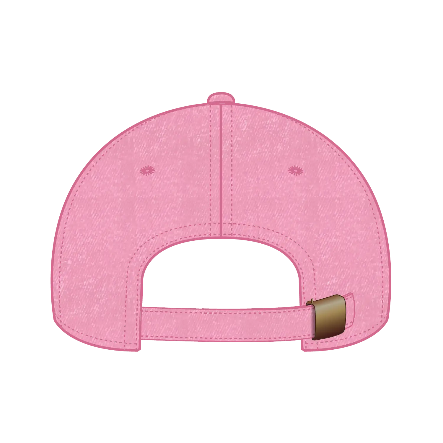 OTTO 18-202 6 Panel Low Profile Dad Cap - Azalea - Azalea / 6 1/2’’ - 7 5/8’’