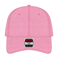 OTTO 18-202 6 Panel Low Profile Dad Cap - Azalea - Azalea / 6 1/2’’ - 7 5/8’’