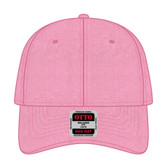 OTTO 18-202 6 Panel Low Profile Dad Cap - Azalea - Azalea / 6 1/2’’ - 7 5/8’’