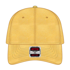 OTTO 18-202 6 Panel Low Profile Dad Cap - Bright Yellow - Bright Yellow / 6 1/2’’ - 7 5/8’’
