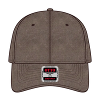 OTTO 18-202 6 Panel Low Profile Dad Cap - Brown - Brown / 6 1/2’’ - 7 5/8’’