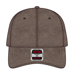 OTTO 18-202 6 Panel Low Profile Dad Cap - Brown - Brown / 6 1/2’’ - 7 5/8’’