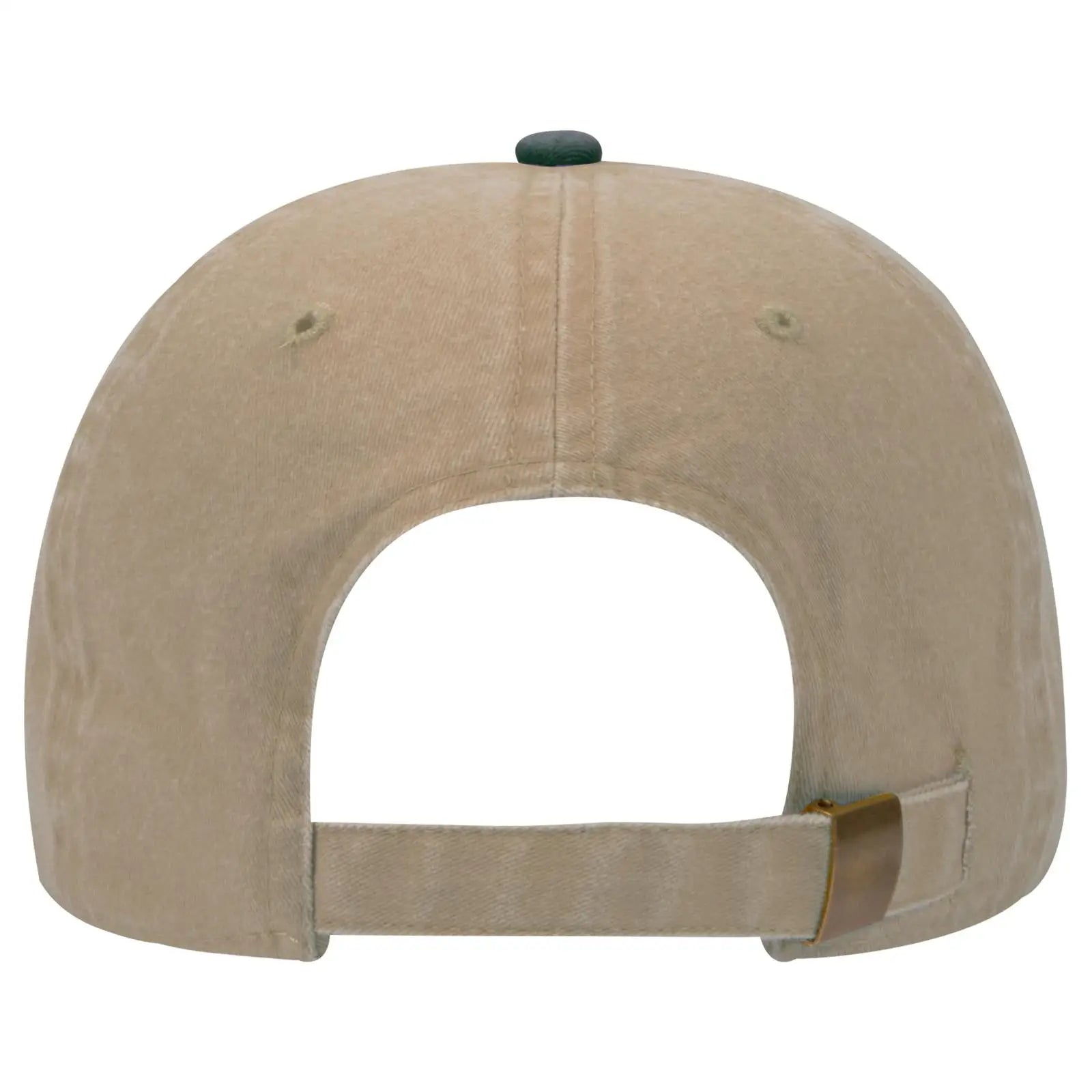 OTTO 18-202 6 Panel Low Profile Dad Cap - Dk.Grn/Kha - Dk.Grn/Kha / 6 1/2’’ - 7 5/8’’
