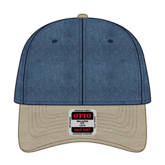 OTTO 18-202 6 Panel Low Profile Dad Cap - Kha/Nvy - Kha/Nvy / 6 1/2’’ - 7 5/8’’