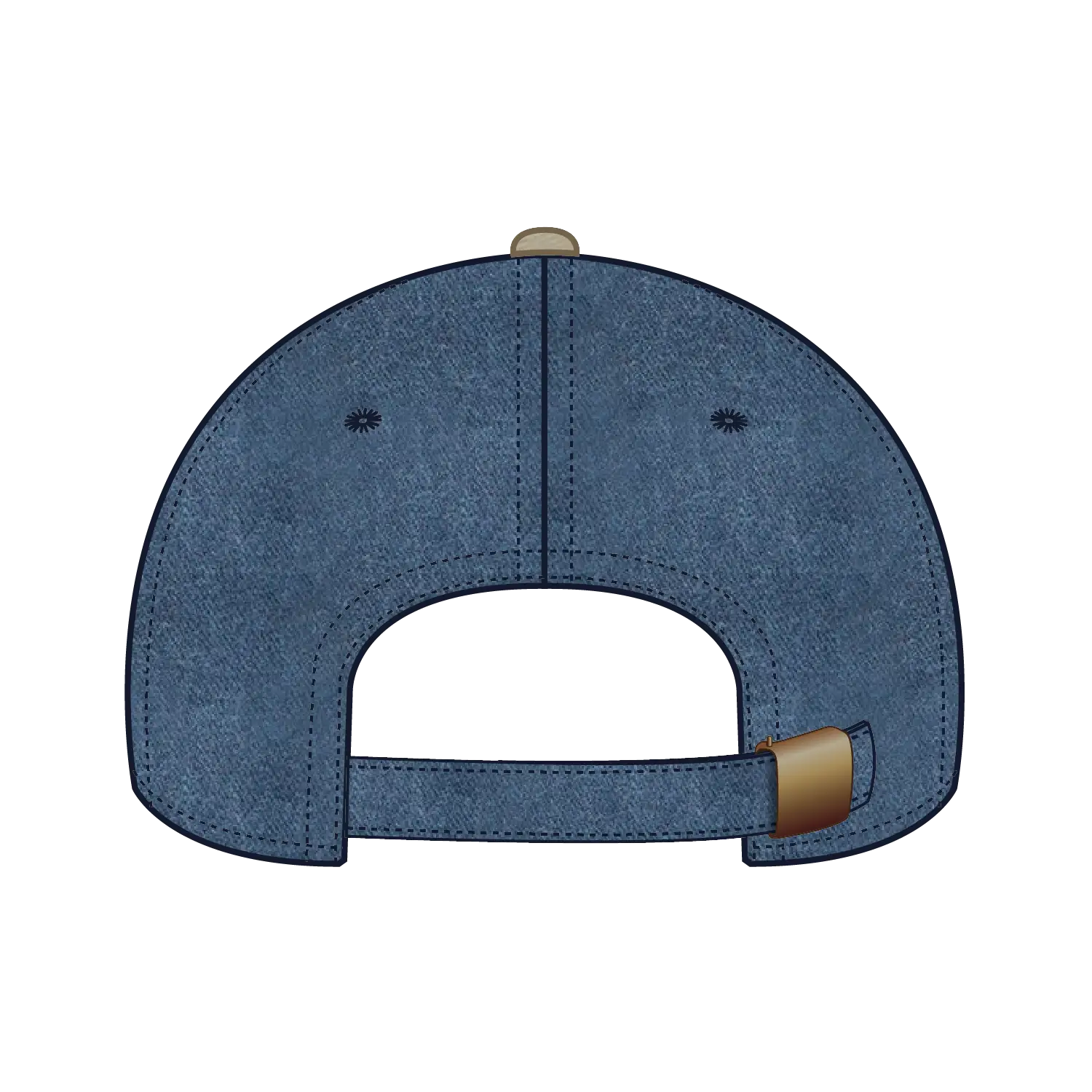 OTTO 18-202 6 Panel Low Profile Dad Cap - Kha/Nvy - Kha/Nvy / 6 1/2’’ - 7 5/8’’