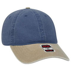 OTTO 18-202 6 Panel Low Profile Dad Cap - Kha/Nvy - Kha/Nvy / 6 1/2’’ - 7 5/8’’