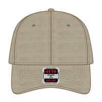 OTTO 18-202 6 Panel Low Profile Dad Cap - Khaki - Khaki / 6 1/2’’ - 7 5/8’’