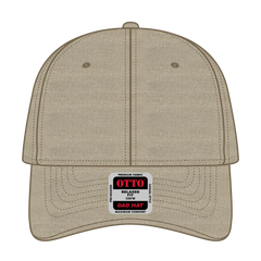 OTTO 18-202 6 Panel Low Profile Dad Cap - Khaki - Khaki / 6 1/2’’ - 7 5/8’’