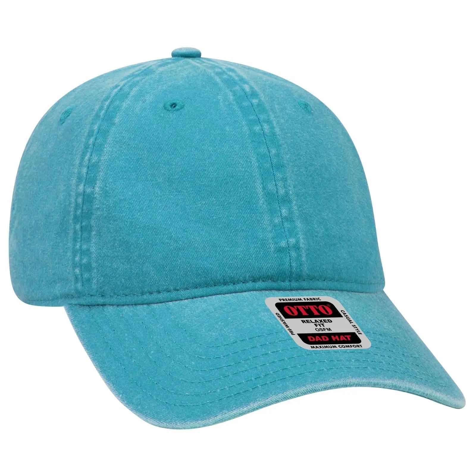OTTO 18-202 6 Panel Low Profile Dad Cap - Lake Blue - Lake Blue / 6 1/2’’ - 7 5/8’’