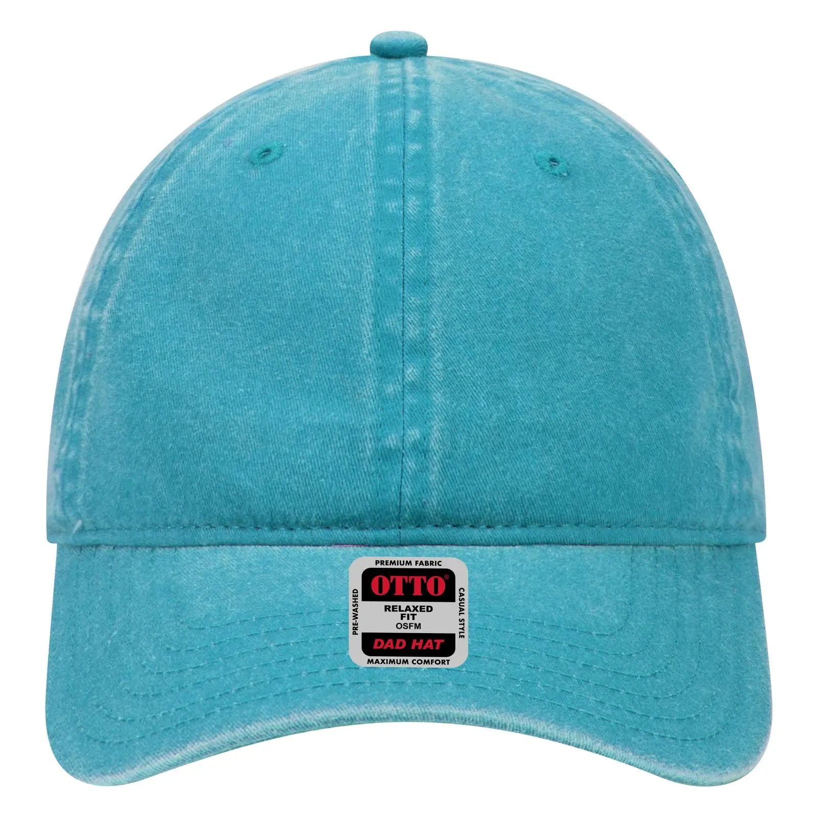 OTTO 18-202 6 Panel Low Profile Dad Cap - Lake Blue - Lake Blue / 6 1/2’’ - 7 5/8’’