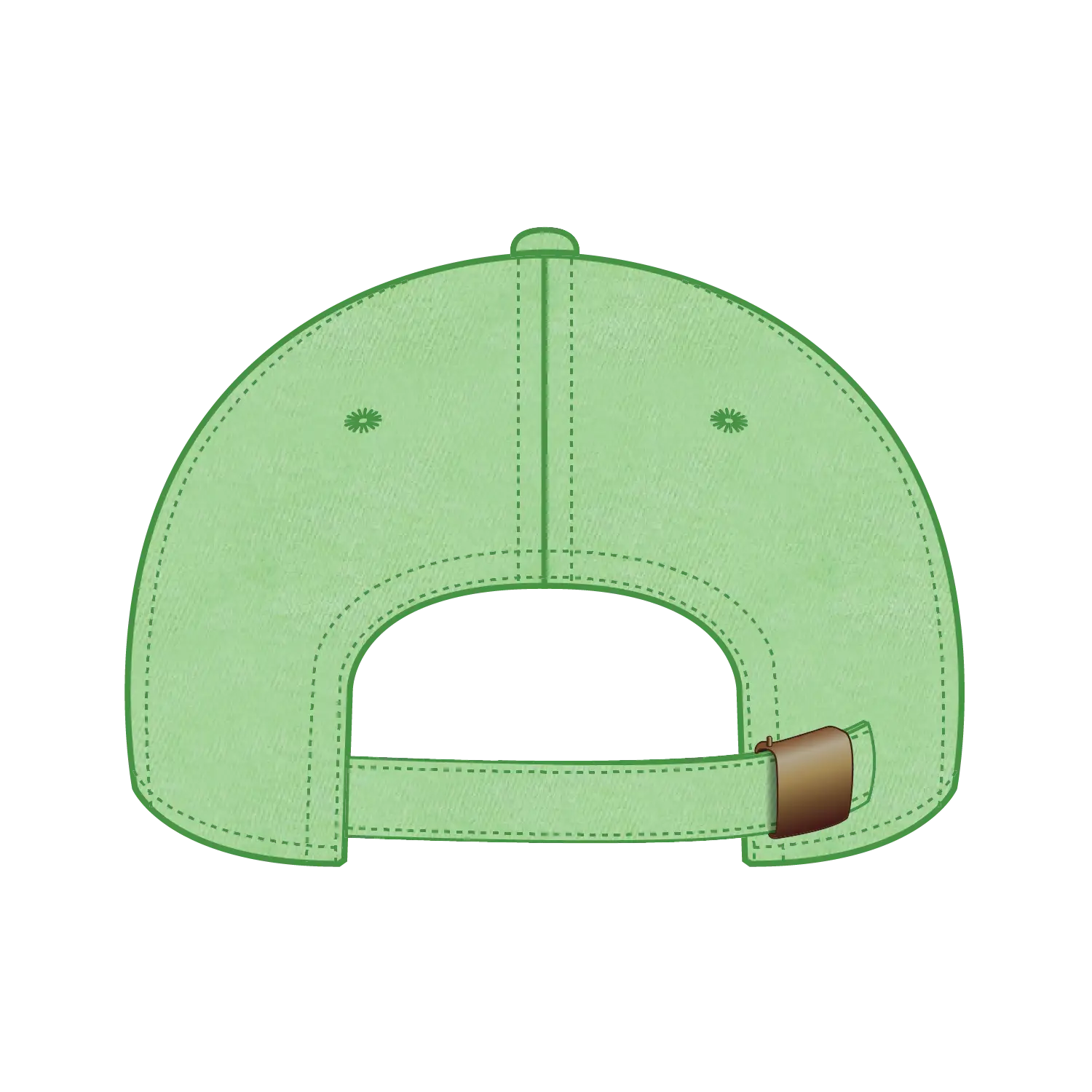 OTTO 18-202 6 Panel Low Profile Dad Cap - Lime - Lime / 6 1/2’’ - 7 5/8’’