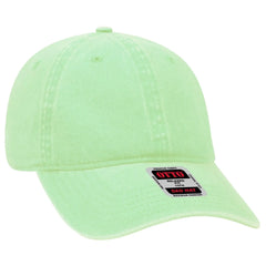 OTTO 18-202 6 Panel Low Profile Dad Cap - Lime - Lime / 6 1/2’’ - 7 5/8’’