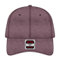 OTTO 18-202 6 Panel Low Profile Dad Cap - Maroon - Maroon / 6 1/2’’ - 7 5/8’’