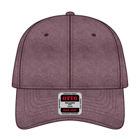 OTTO 18-202 6 Panel Low Profile Dad Cap - Maroon - Maroon / 6 1/2’’ - 7 5/8’’