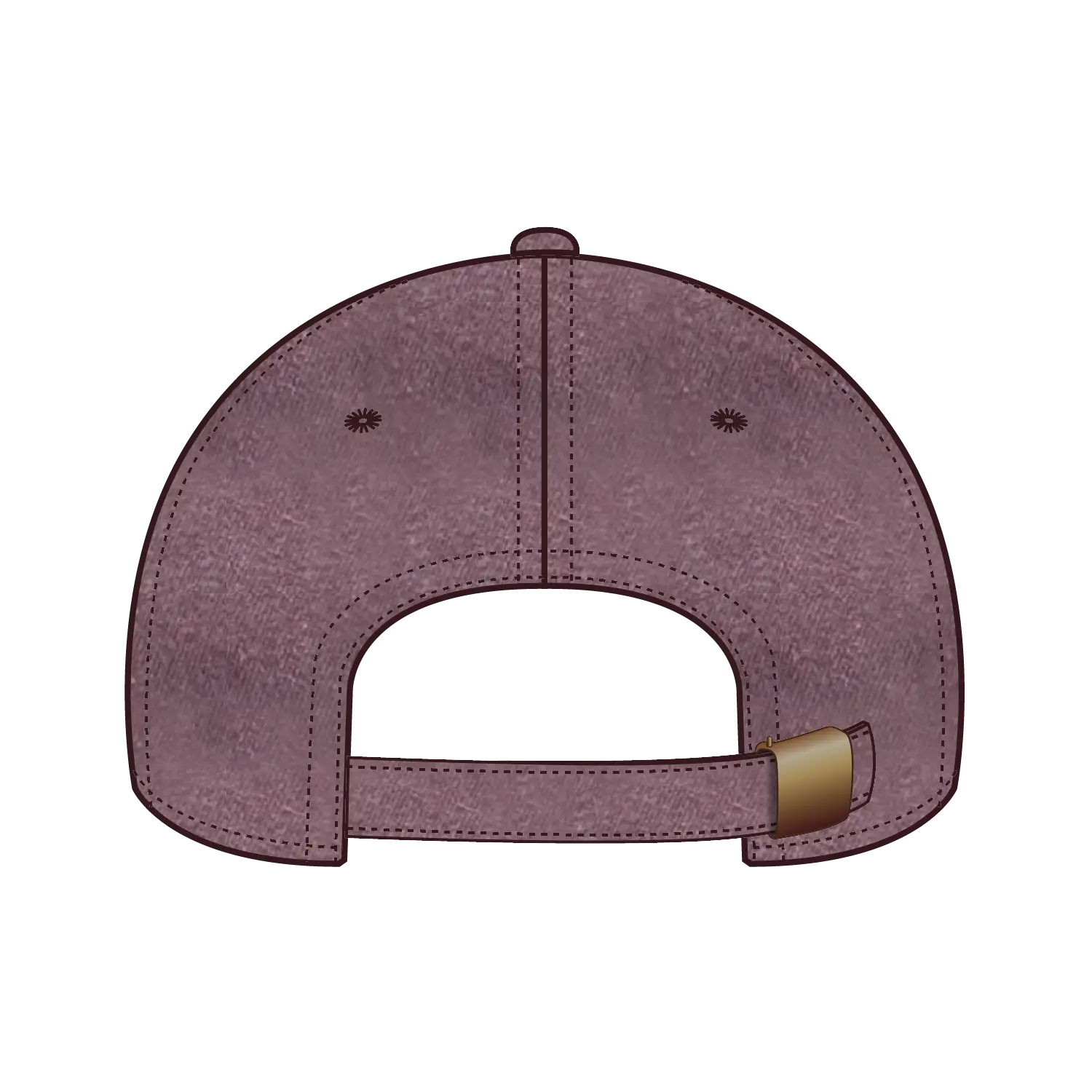 OTTO 18-202 6 Panel Low Profile Dad Cap - Maroon - Maroon / 6 1/2’’ - 7 5/8’’