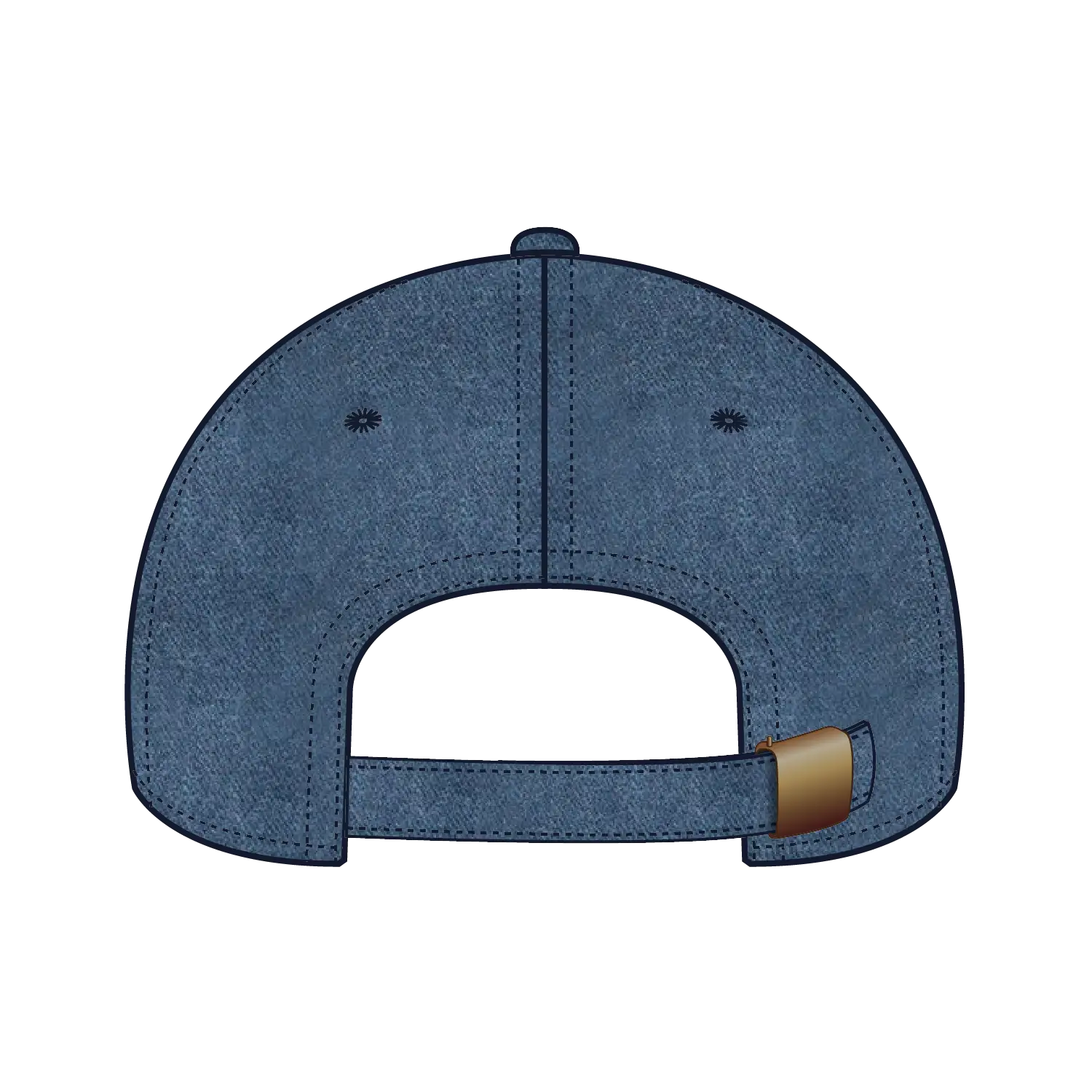 OTTO 18-202 6 Panel Low Profile Dad Cap - Navy - Navy / 6 1/2’’ - 7 5/8’’