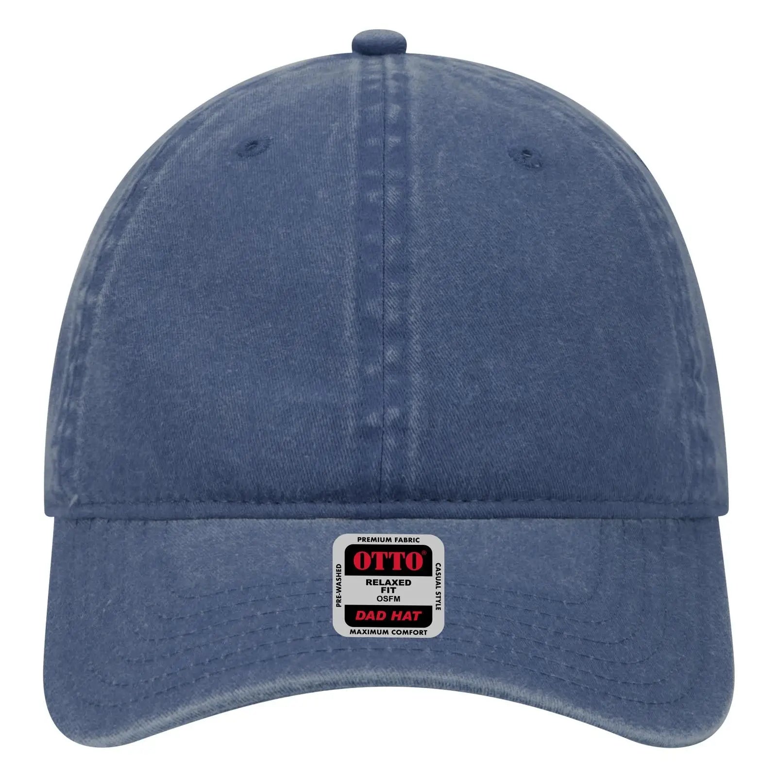 OTTO 18-202 6 Panel Low Profile Dad Cap - Navy - Navy / 6 1/2’’ - 7 5/8’’