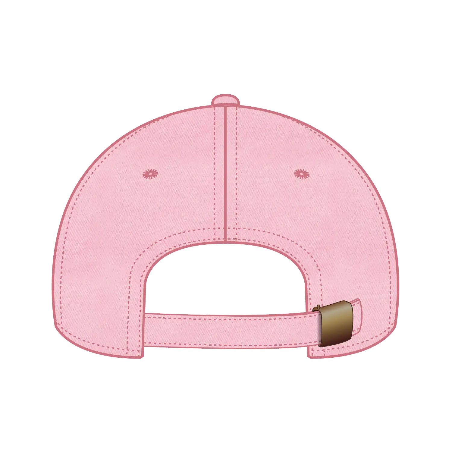 OTTO 18-202 6 Panel Low Profile Dad Cap - Pink - Pink / 6 1/2’’ - 7 5/8’’