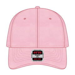 OTTO 18-202 6 Panel Low Profile Dad Cap - Pink - Pink / 6 1/2’’ - 7 5/8’’
