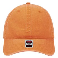 OTTO 18-202 6 Panel Low Profile Dad Cap - Pkn. Orange - Pkn. Orange / 6 1/2’’ - 7 5/8’’