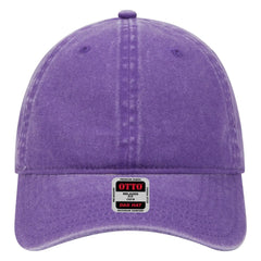 OTTO 18-202 6 Panel Low Profile Dad Cap - Purple - Purple / 6 1/2’’ - 7 5/8’’