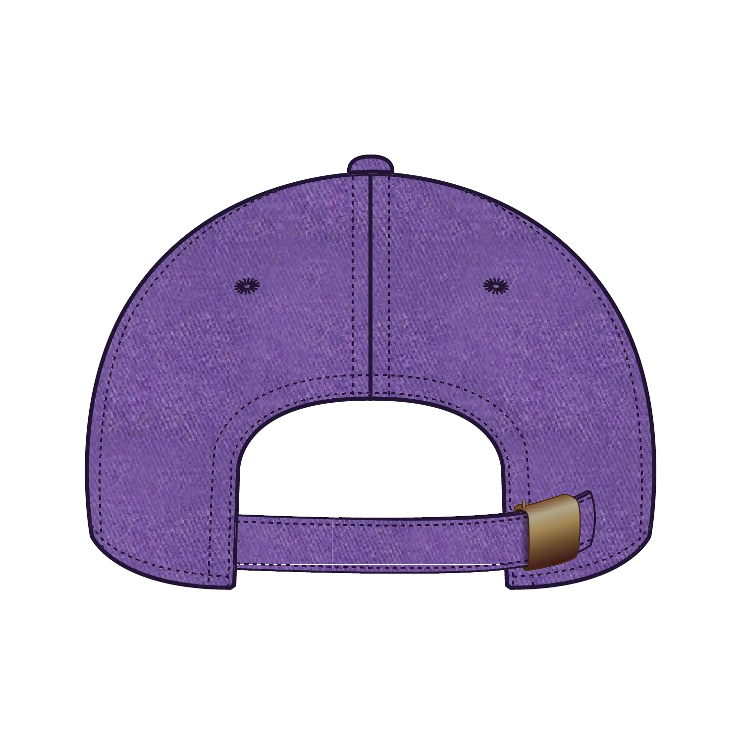 OTTO 18-202 6 Panel Low Profile Dad Cap - Purple - Purple / 6 1/2’’ - 7 5/8’’