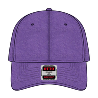 OTTO 18-202 6 Panel Low Profile Dad Cap - Purple - Purple / 6 1/2’’ - 7 5/8’’