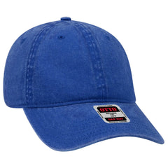 OTTO 18-202 6 Panel Low Profile Dad Cap - Royal - Royal / 6 1/2’’ - 7 5/8’’