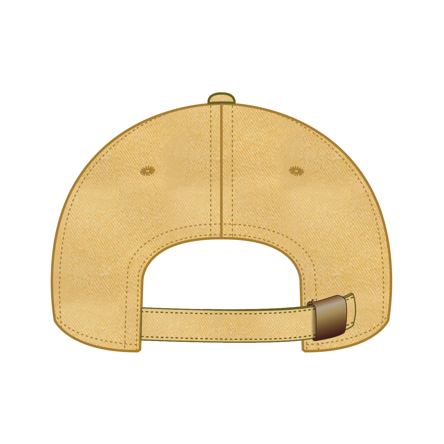OTTO 18-202 6 Panel Low Profile Dad Cap - Yellow - Yellow / 6 1/2’’ - 7 5/8’’