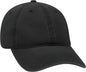 OTTO 18-202 Washed Pigment Dyed Cotton Twill Low Profile Pro Style Unstructured Soft Crown Cap - Black - Black