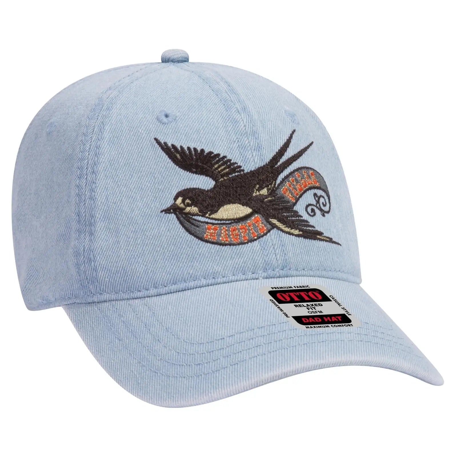 OTTO 18-204 6 Panel Low Profile Dad Cap - Lt. Blue - Lt. Blue / 6 1/2’’ - 7 5/8’’