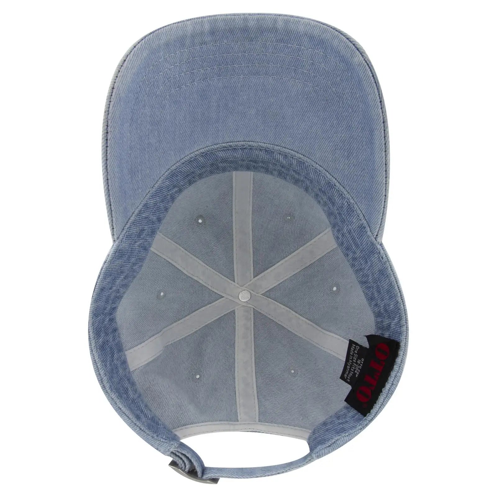 OTTO 18-204 6 Panel Low Profile Dad Cap - Lt. Blue - Lt. Blue / 6 1/2’’ - 7 5/8’’