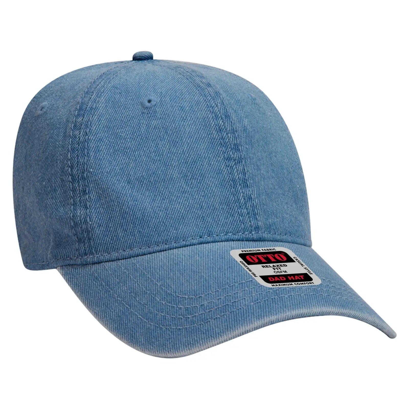 OTTO 18-204 6 Panel Low Profile Dad Cap - Navy - Navy / 6 1/2’’ - 7 5/8’’
