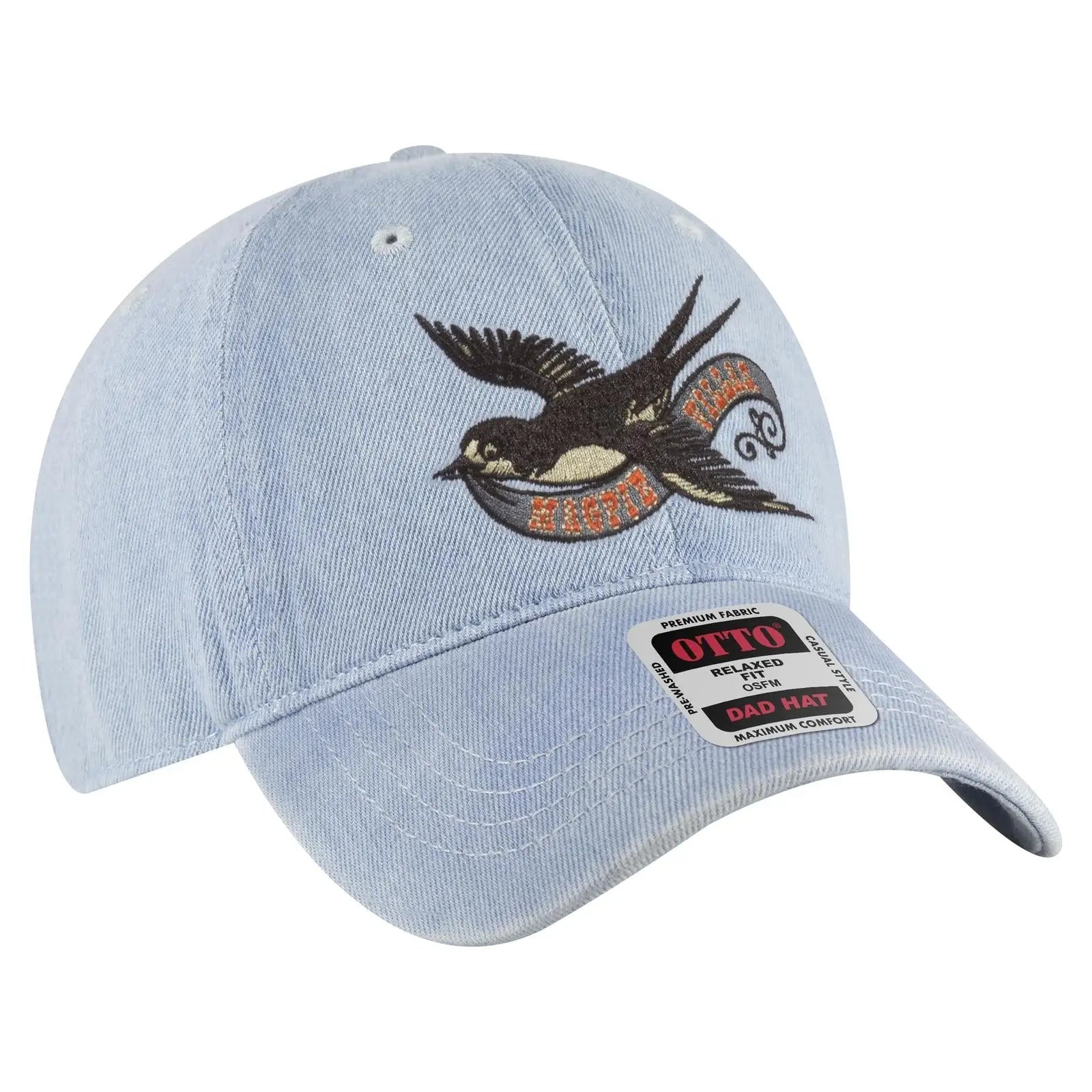 OTTO 18-204 6 Panel Low Profile Dad Cap - Navy - Navy / 6 1/2’’ - 7 5/8’’