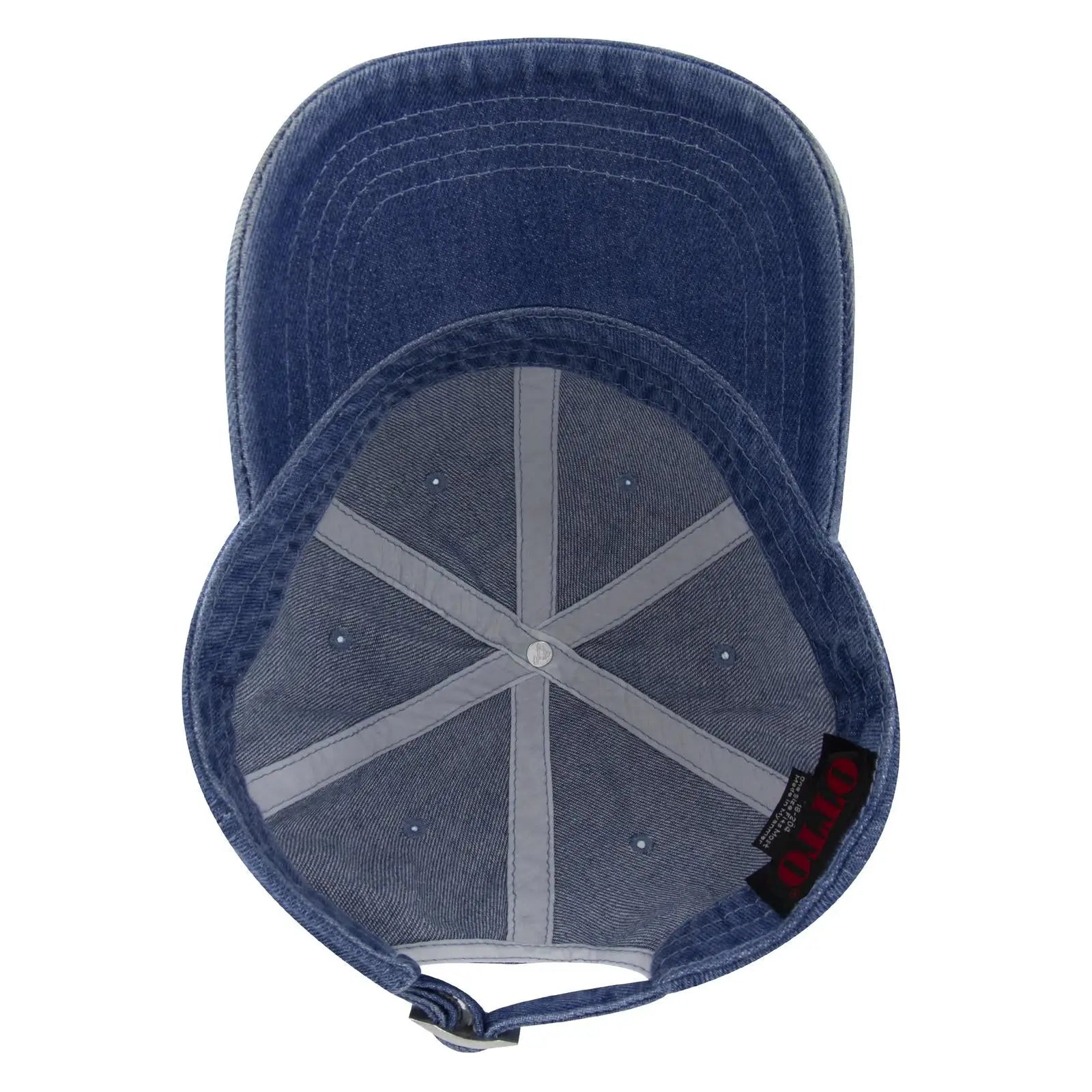 OTTO 18-204 6 Panel Low Profile Dad Cap - Navy - Navy / 6 1/2’’ - 7 5/8’’