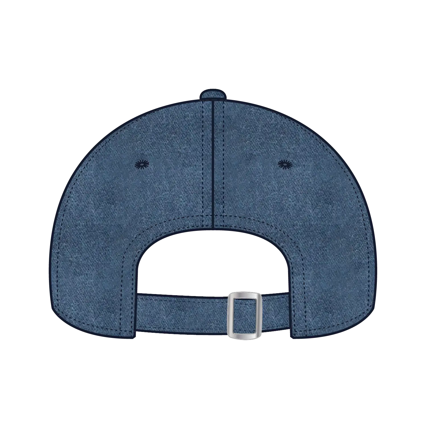 OTTO 18-204 6 Panel Low Profile Dad Cap - Navy - Navy / 6 1/2’’ - 7 5/8’’