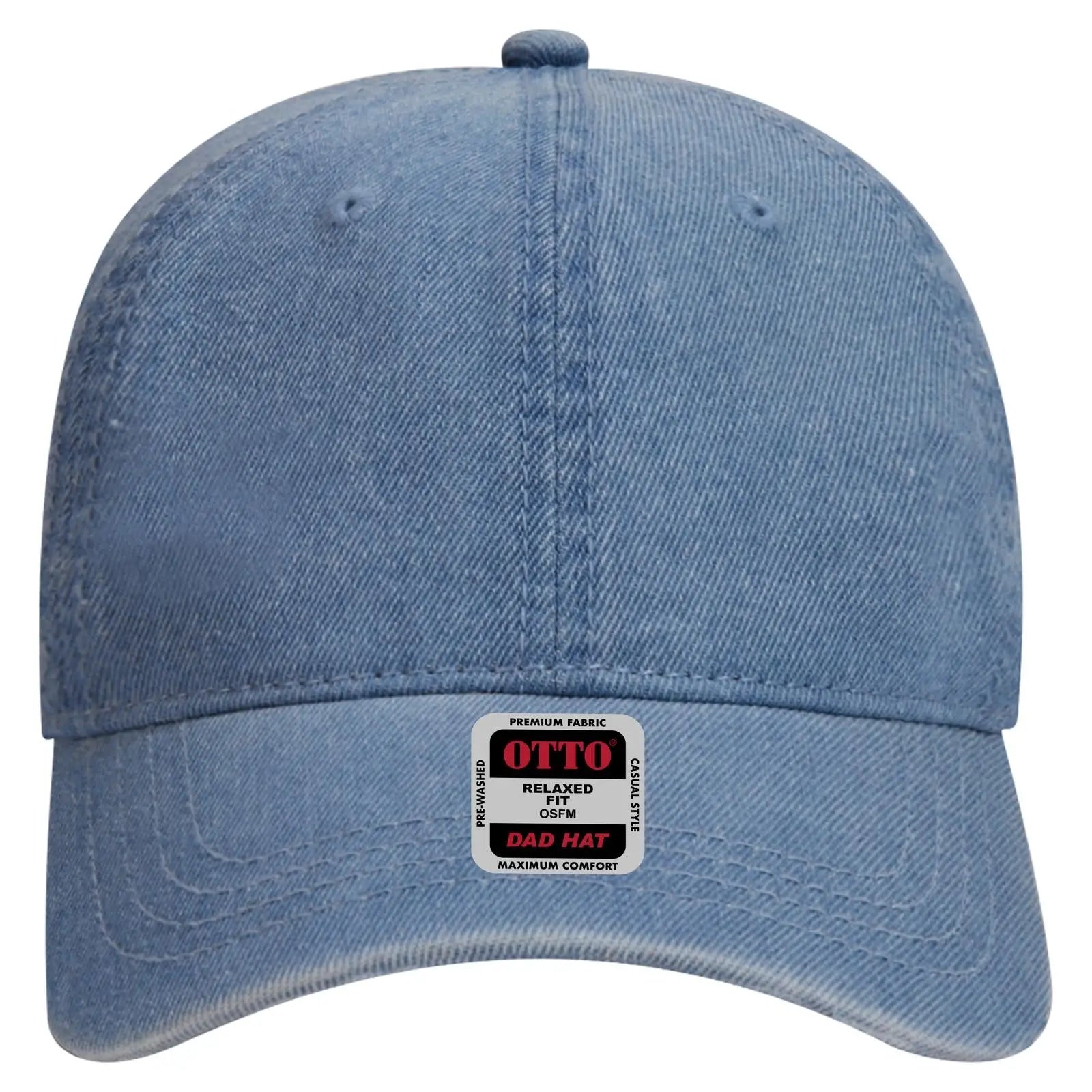 OTTO 18-204 6 Panel Low Profile Dad Cap - Navy - Navy / 6 1/2’’ - 7 5/8’’