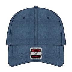 OTTO 18-204 6 Panel Low Profile Dad Cap - Navy - Navy / 6 1/2’’ - 7 5/8’’