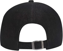 OTTO 18-204 Washed Pigment Dyed Denim Low Profile Pro Style Cap - Black - Black / One Size Fits Most