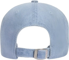 OTTO 18-204 Washed Pigment Dyed Denim Low Profile Pro Style Cap - Light Blue - Blue / One Size Fits Most