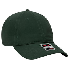 OTTO 18-253 6 Panel Low Profile Baseball Cap - Dk. Green - Dk. Green / 6 1/2’’ - 7 5/8’’