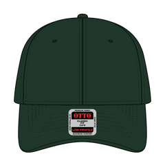 OTTO 18-253 6 Panel Low Profile Baseball Cap - Dk. Green - Dk. Green / 6 1/2’’ - 7 5/8’’