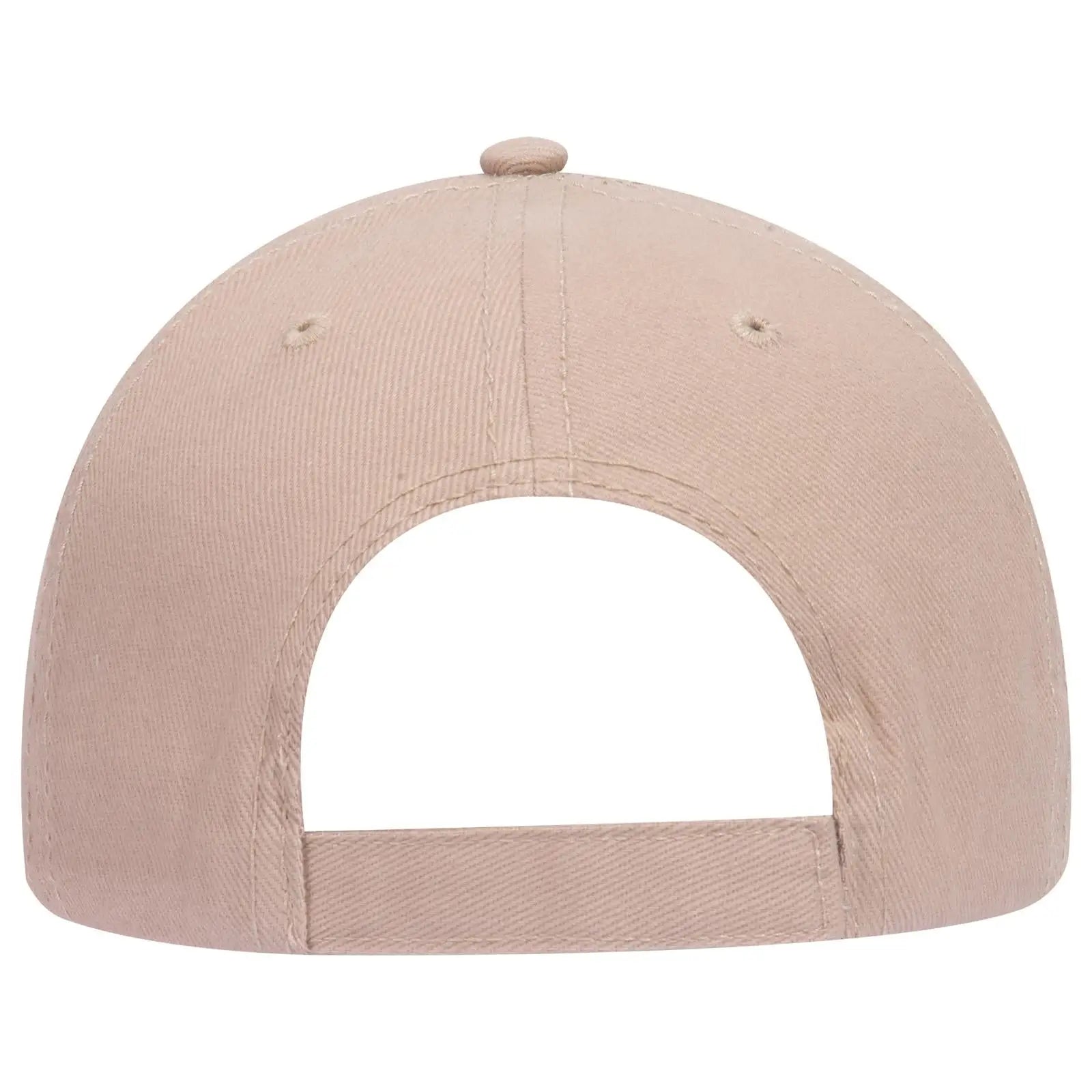 OTTO 18-253 6 Panel Low Profile Baseball Cap - Khaki - Khaki / 6 1/2’’ - 7 5/8’’