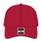 OTTO 18-253 6 Panel Low Profile Baseball Cap - Red - Red / 6 1/2’’ - 7 5/8’’