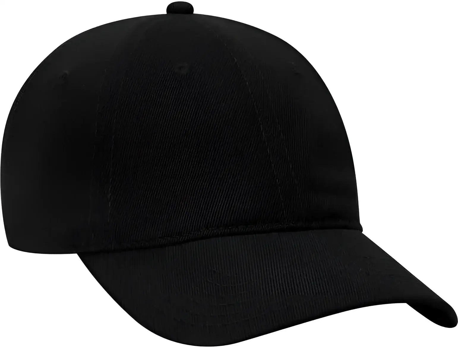 OTTO 18-253 Brushed Bull Denim Soft Crown Low Profile Pro Style Cap - Black - Black / One Size Fits Most