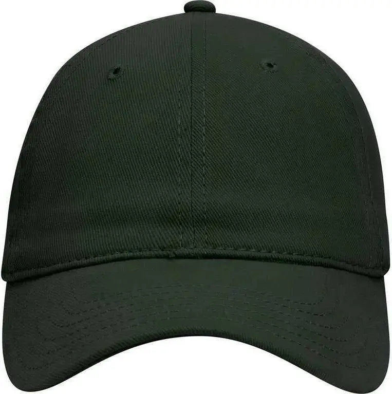 OTTO 18-253 Brushed Bull Denim Soft Crown Low Profile Pro Style Cap - Dark Green - Forest / One Size Fits Most