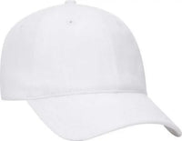 OTTO 18-253 Brushed Bull Denim Soft Crown Low Profile Pro Style Cap - White - White / One Size Fits Most