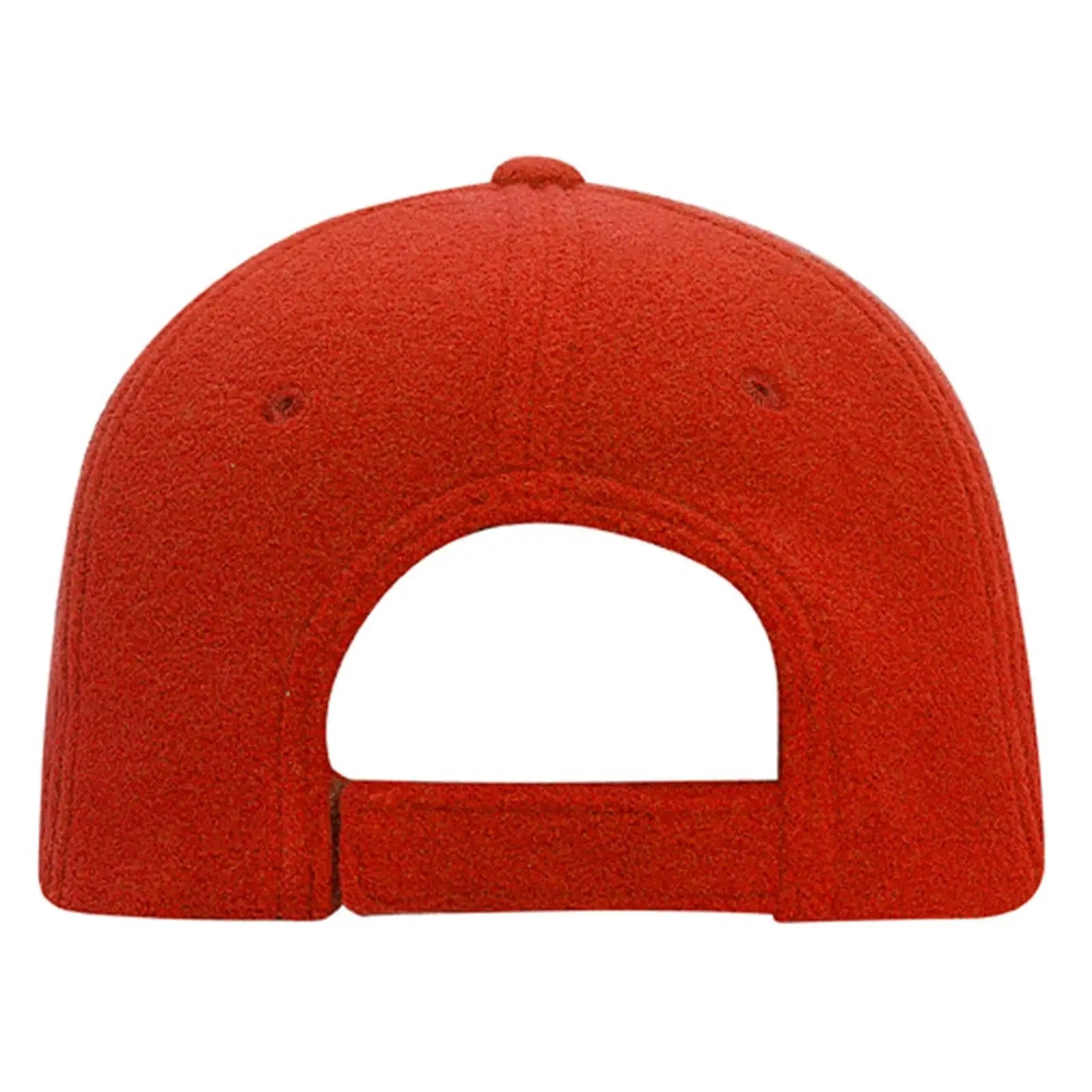 OTTO 18-429 6 Panel Low Profile Baseball Cap - Red - Red / 6 1/2’’ - 7 5/8’’