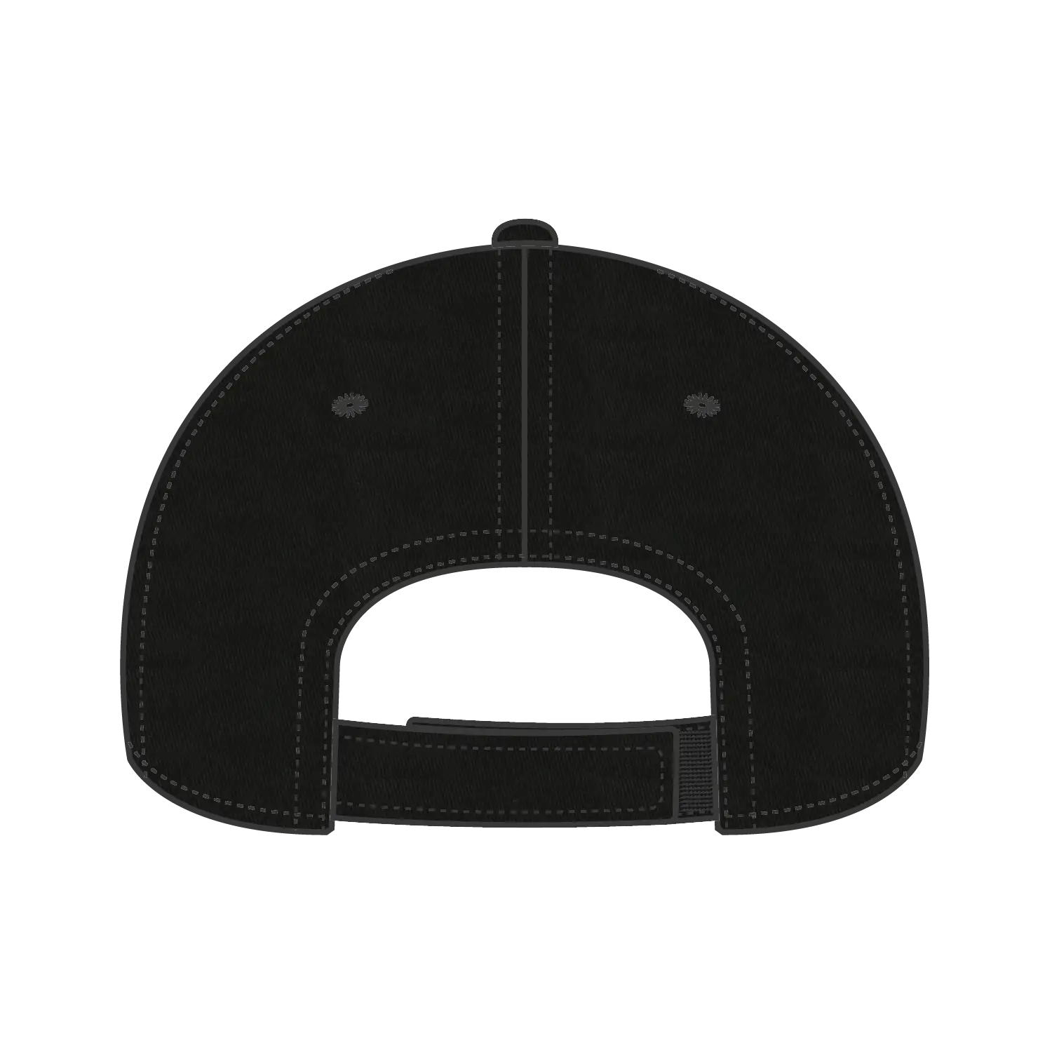 OTTO 18-553 6 Panel Low Profile Baseball Cap - Black - Black / 6 1/2’’ - 7 5/8’’