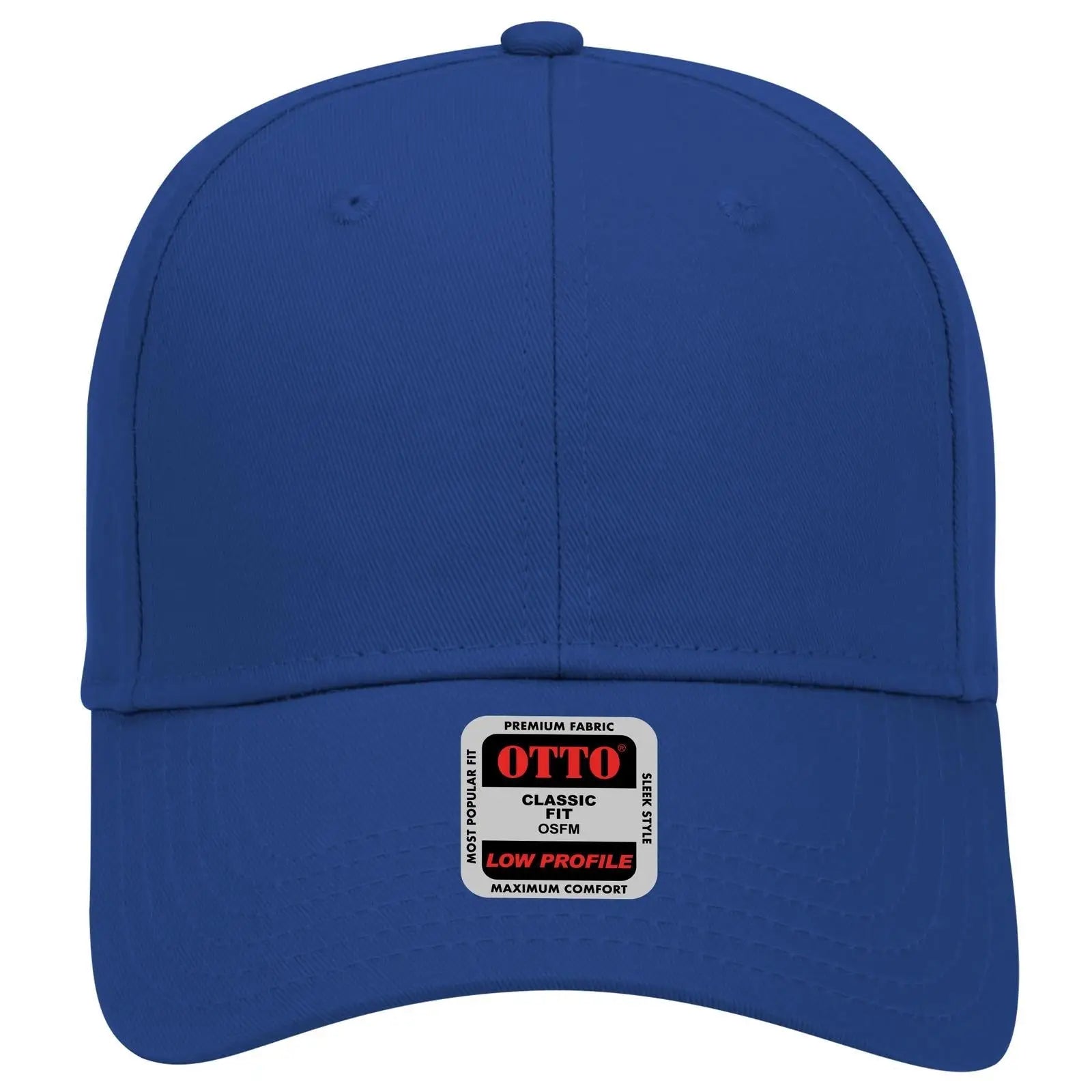 OTTO 18-553 6 Panel Low Profile Baseball Cap - Royal - Royal / 6 1/2’’ - 7 5/8’’